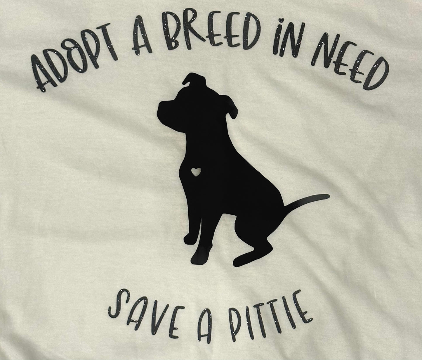 Adopt a pittie t-shirt